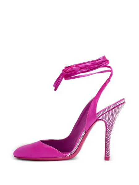 Pantofi cu toc The Attico cu bretele roz