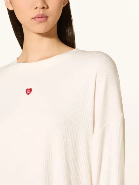 Hugo Sweter Typu Lounge Heart beige beżowy