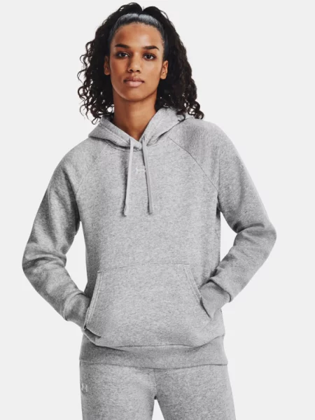 UNDER ARMOUR bluza dresowa z kapturem Rival Fleece L szara
