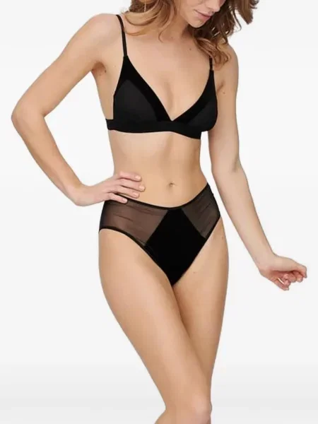 Sutien triunghi Undress Code de catifea negru