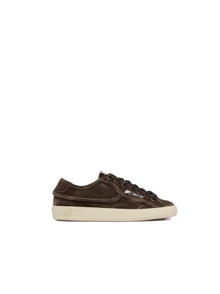 Sneakersy Autry skórzane brązowe
