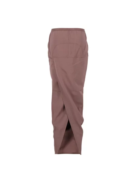Długa spódnica maxi Rick Owens wełniana fioletowa