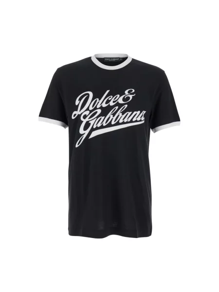 Koszulka Dolce And Gabbana z dżerseju czarna