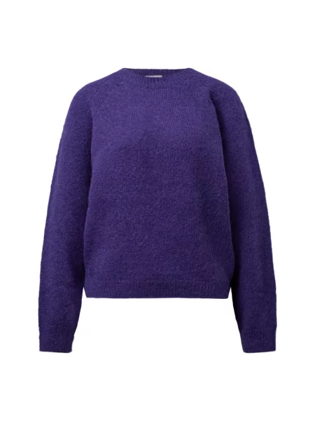 Lniany sweter Drykorn fioletowy