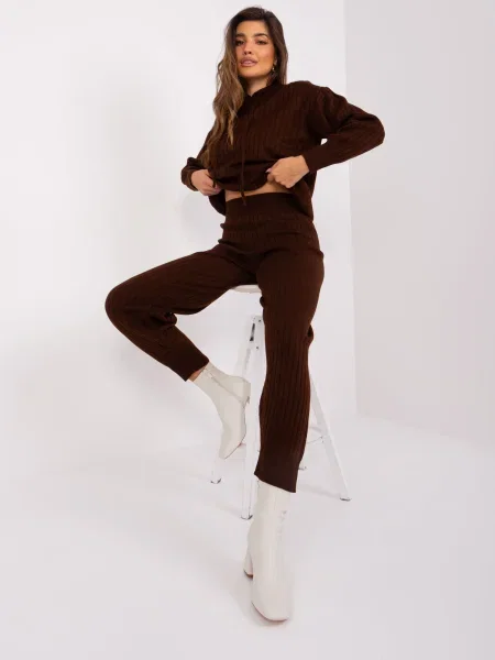 Sportski komplet Fashionhunters smeđa