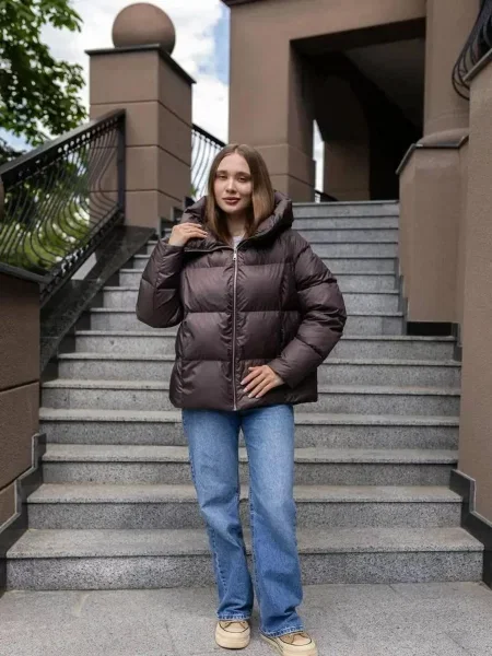 Пуховик UVENTUM коричневий