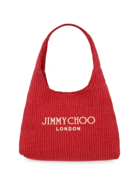 Шопинг чанта Jimmy Choo бродирана червено