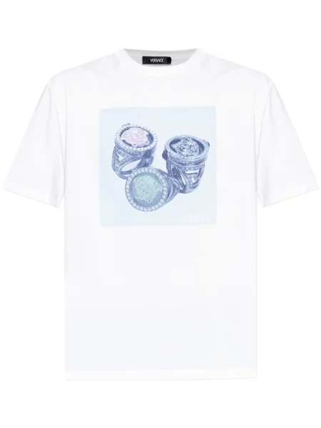 Tricou Versace cu imagine alb