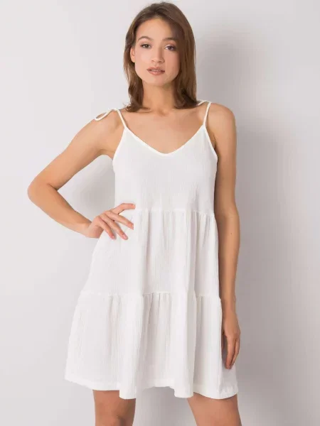 Rochie mini Fashionhunters de costum alb