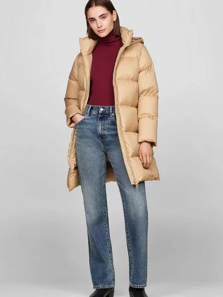 Повсякденний пуховик Tommy Hilfiger бежевий