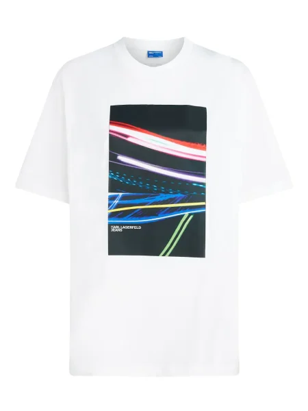 Tricou Karl Lagerfeld Jeans alb