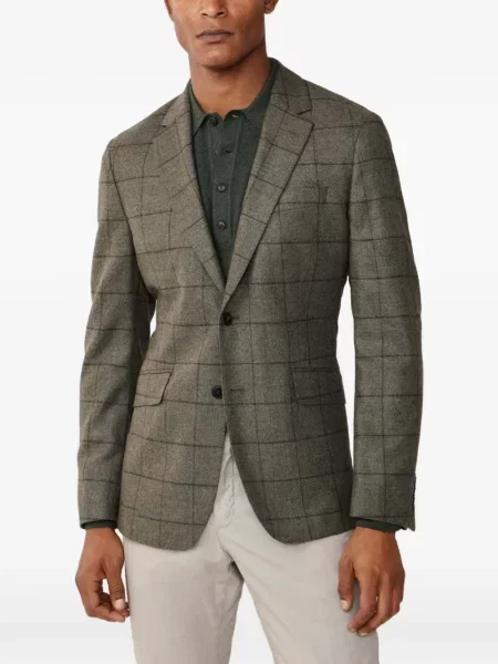 Sacou Hackett London în carouri verde