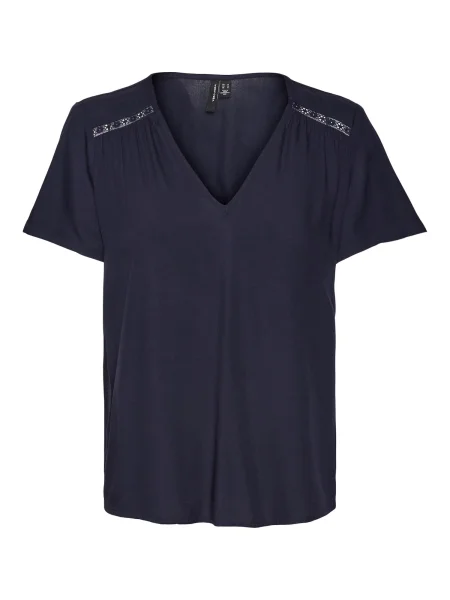 VERO MODA Bluză BLANCA bleumarin