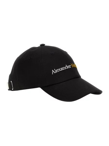 Czapka z daszkiem Alexander Mcqueen czarna