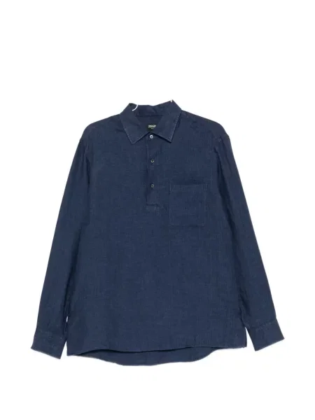 Tricou polo Zegna albastru