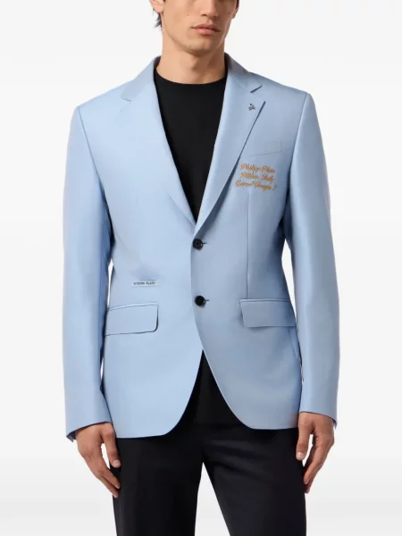 Sacou Philipp Plein lung albastru