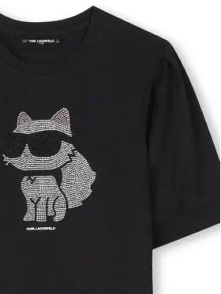 Karl Lagerfeld Kids Každodenné šaty M čierna