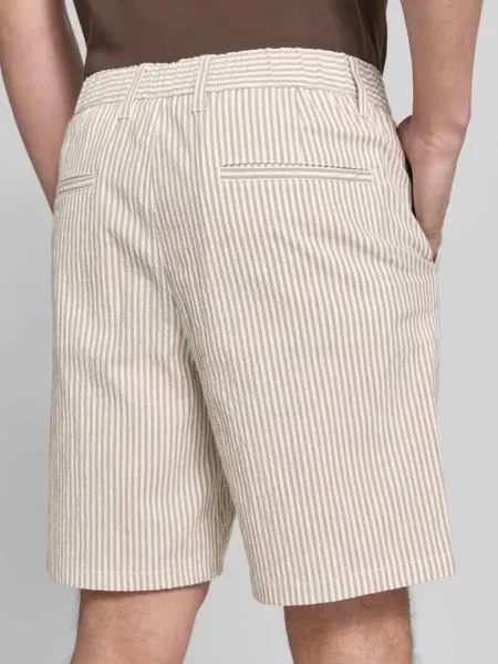 Bermudy o kroju regular fit z mieszanki bawełny model KARL' Selected Homme