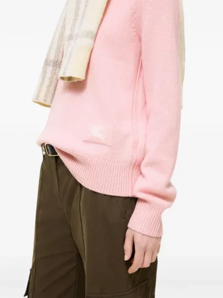 Pulover Burberry din cașmir roz