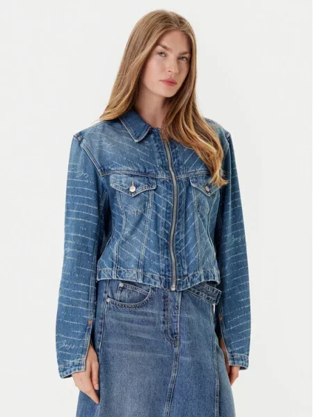 BOSS Jeans jakna modra