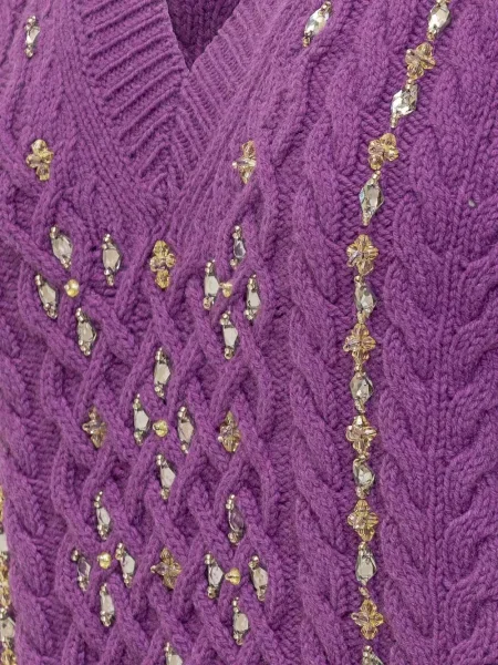 Пуловер Des Phemmes виолетово