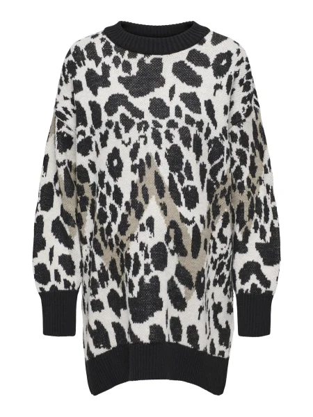 Only Maternity Pulover bej / kitt / negru alb