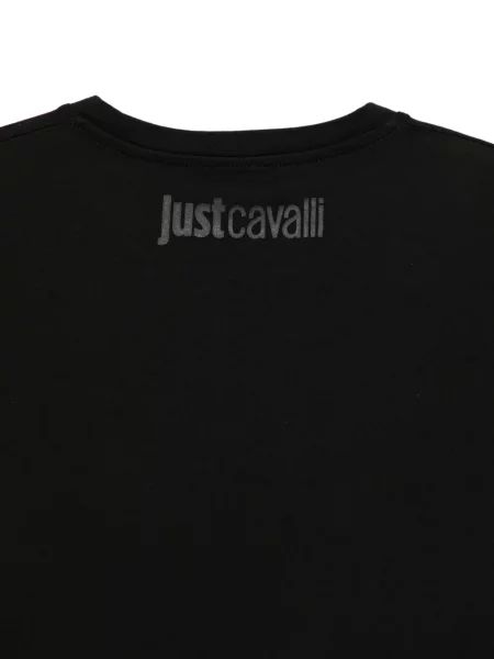Tricou Just Cavalli cu imagine negru