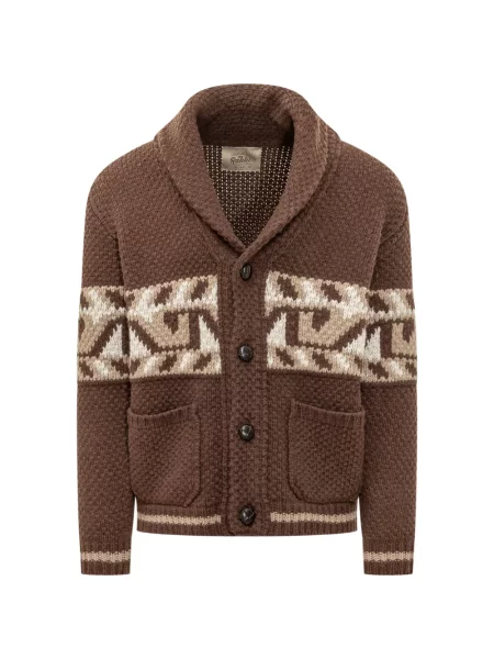 Gulerat cardigan Rakki tricotate maro