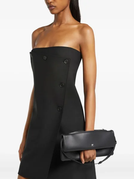 Rochie mini Courreges de costum negru