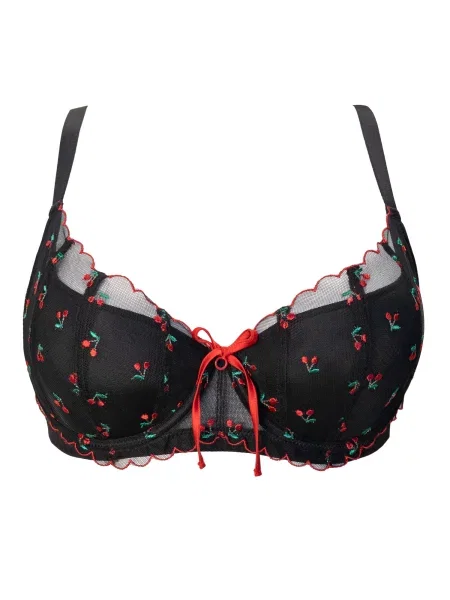 SugarShape Sutien Belle verde smarald / sângeriu negru