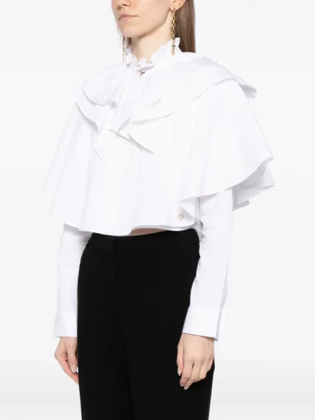 Top Saiid Kobeisy din poplin alb