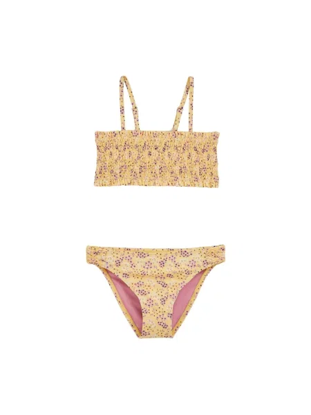 WE Fashion Bikiny žlutá / fialová bílá