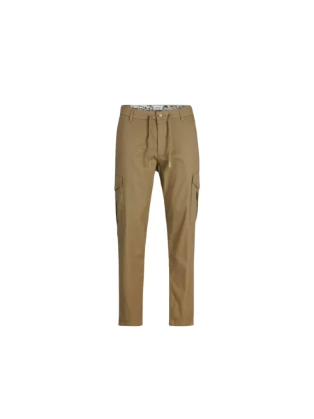 Spodnie cargo Jack & Jones brązowe