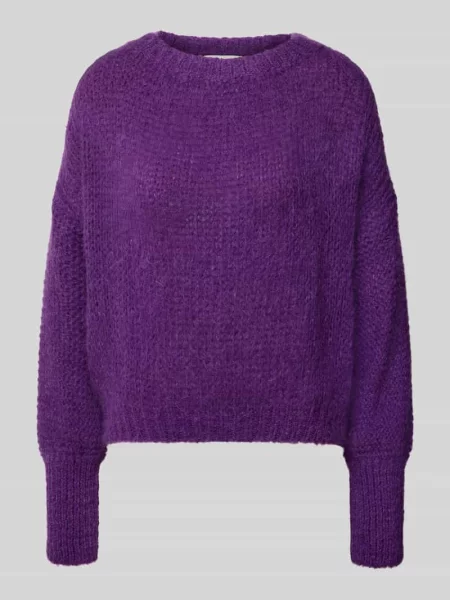 Sweter z dzianiny o kroju oversized z okrągłym dekoltem model ‘Isolde’ Lollys Laundry