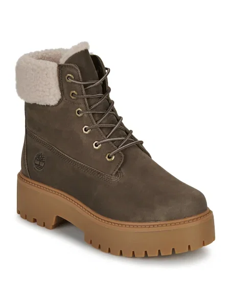 Pantofi Timberland streetstyle cu strasuri kaki