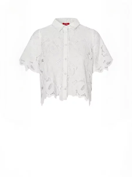 Crās Tricou Floricras alb