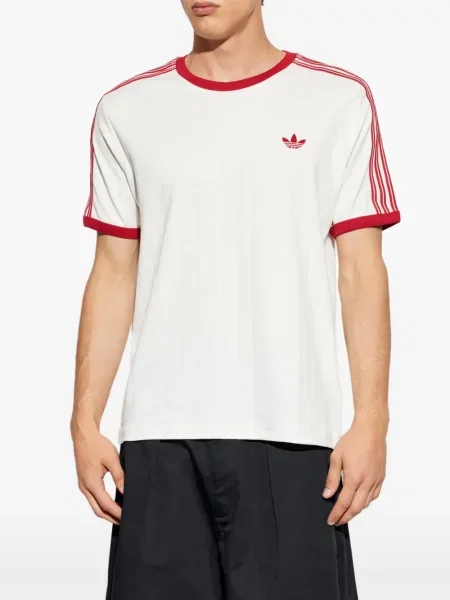 Hímzett póló Adidas rózsaszín