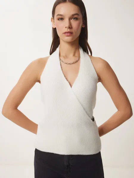 Happiness İstanbul Top brodat piatră gri