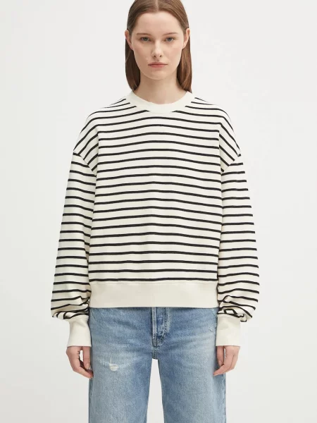 Anine Bing bluză dean cu imprimeu bej