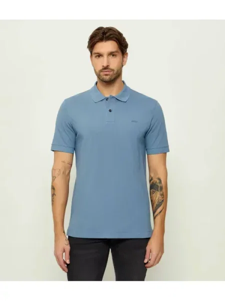 Tricou polo Boss Black negru