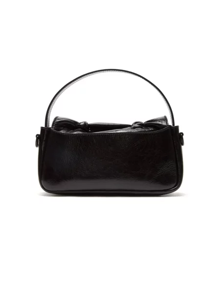 Torebka crossbody Acne Studios skórzana czarna