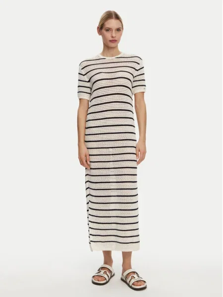 Tommy Hilfiger Rochie de vară Pointelle Bej albastru