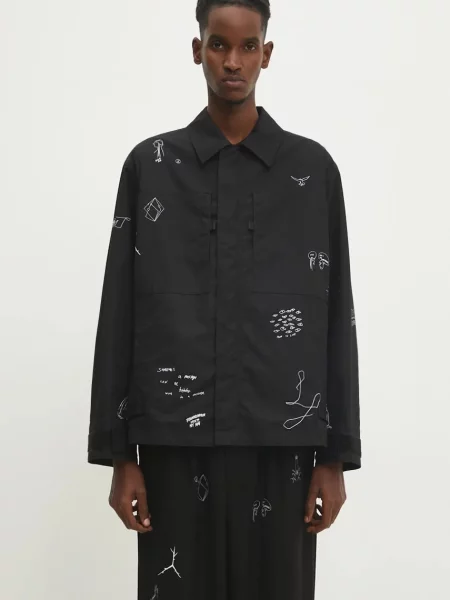 Undercover geaca Blouson barbati de tranzitie oversize negru