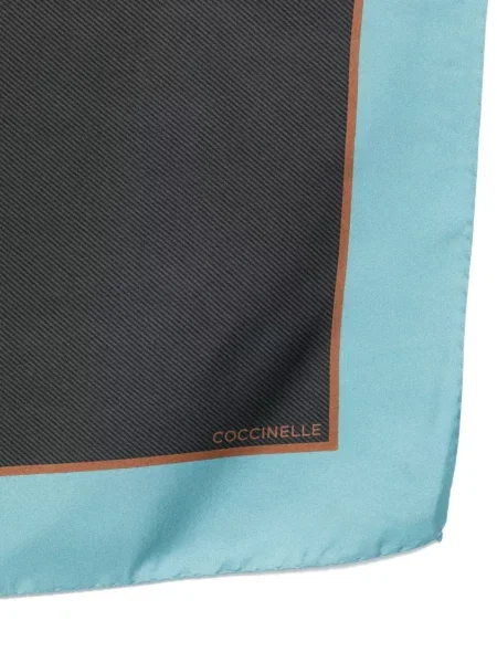 Fular Coccinelle de mătase negru
