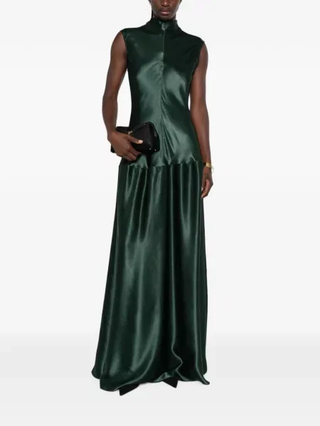 Rochie Fforme fără mâneci verde