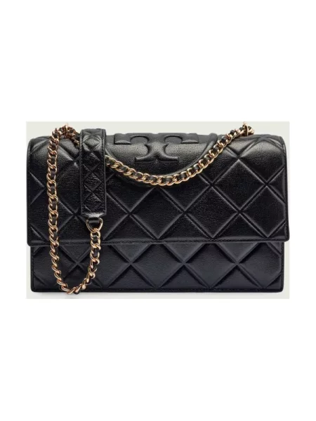 TORY BURCH De piele geantă pe umăr Fleming negru