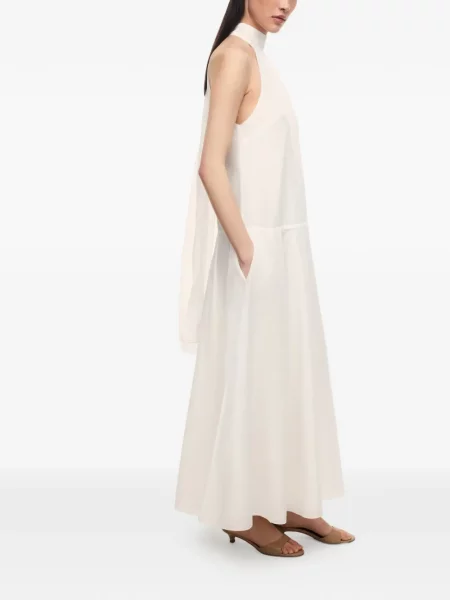 Rochie 12 Storeez cu gât halter alb