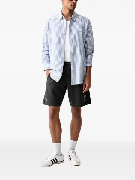 Hanorac Adidas cu dungi cu imagine plasă negru