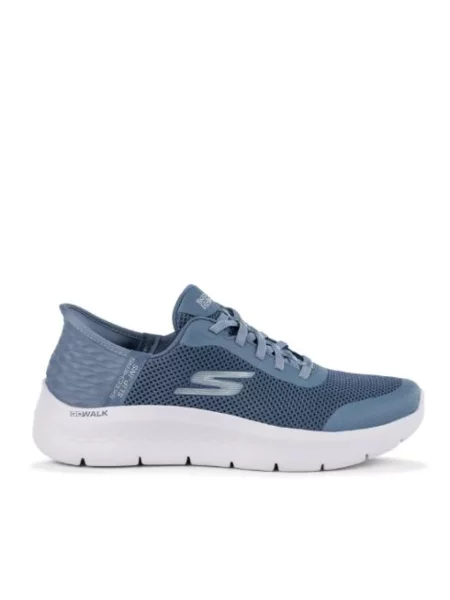 Sneakersy Skechers w jednolitym kolorze niebieskie