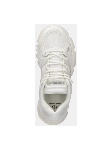 Sneakersy Armani Exchange skórzane białe